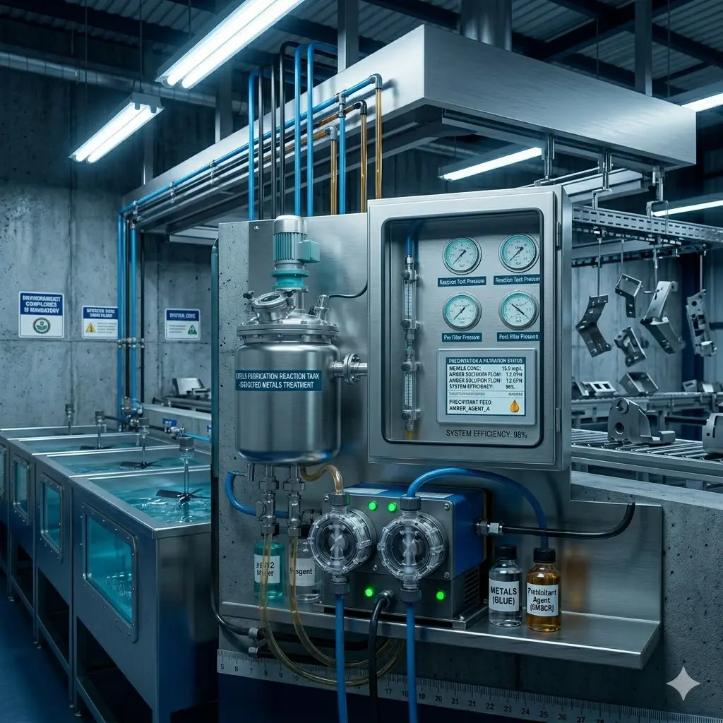 Metals fabrication wastewater treatment