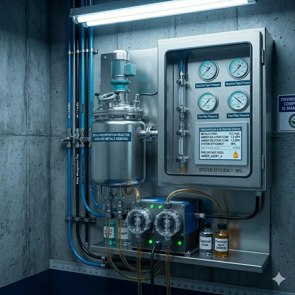 Metals recovery and removal in industrial wastewater