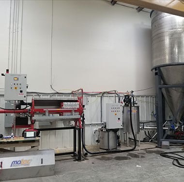 Affordable Filter Press installation