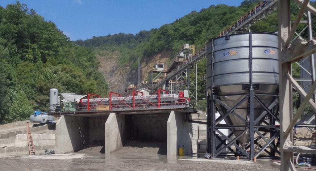 filter press and water clarifier in old castle, north carolina