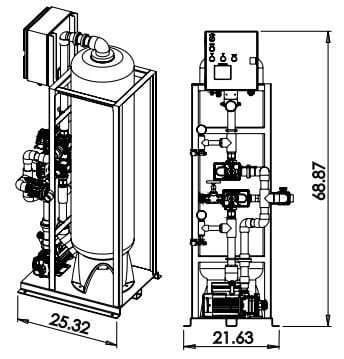 CT30 Footprint diagram from two angles