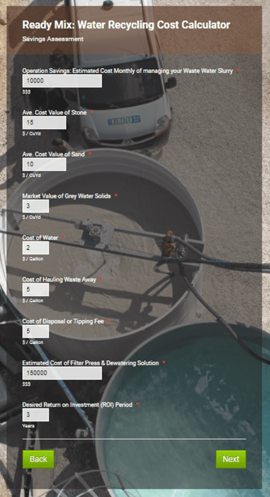 ChemREADY Waste Water Treatment ROI Calculator